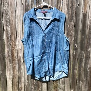 Gloria Vanderbilt Sleeveless Cardigan | XL